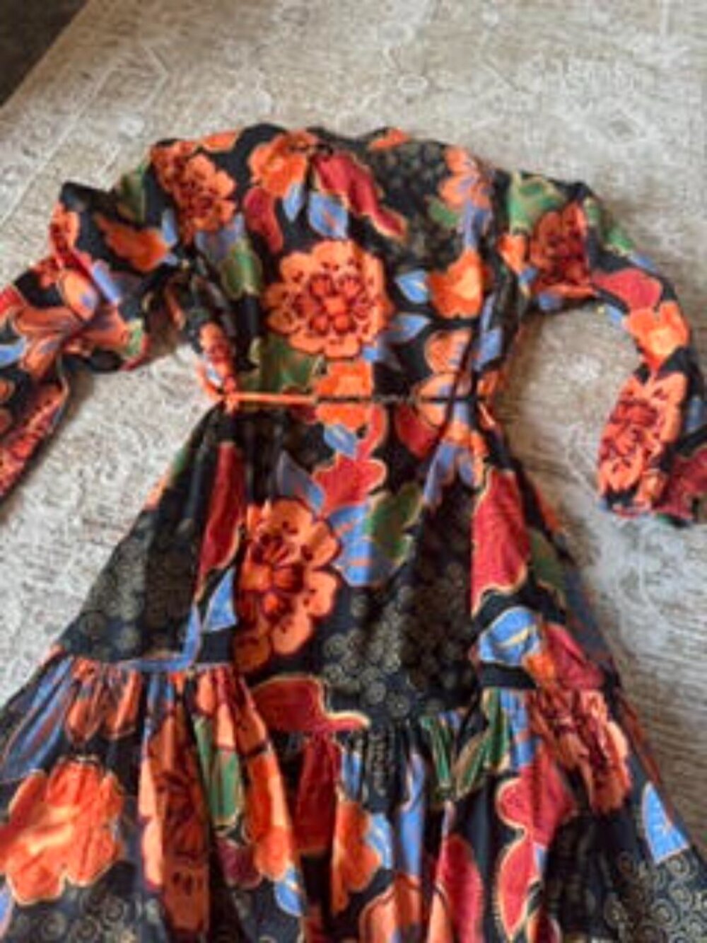 Women's AVARA Long Sleeve Fall Floral Dress Size Small - Picture 6 of 6